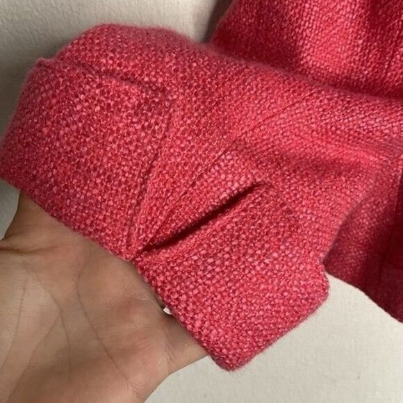 NWOT Lafayette 148 New York Lined Tweed Open Front Blazer Jacket Women Size 10 - Picture 6 of 10